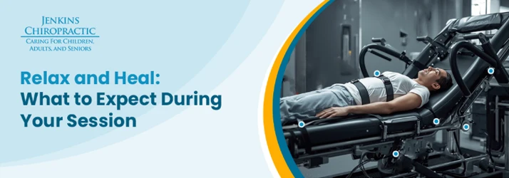 Man Receiving Spinal Decompression